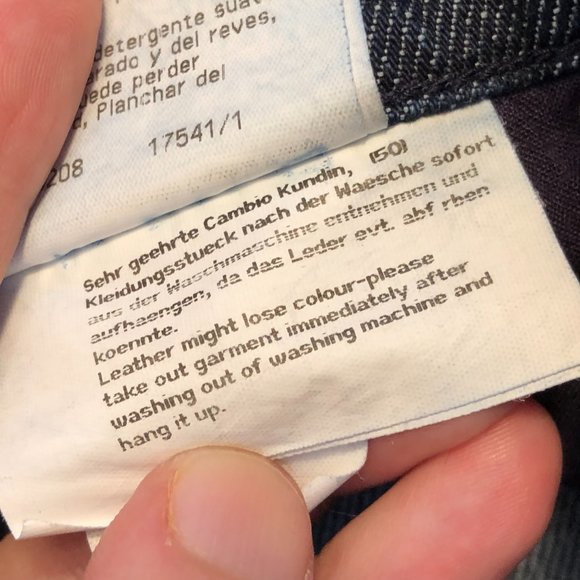 Cambio Jeans Women's 16 Blue Dark Norah Straight Zip Denim Casual Style 006663 - Picture 13 of 15